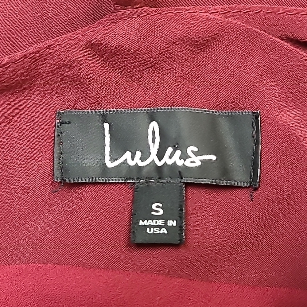 New With Tags Lulus A-line Faux Button Front Mini Dress Size S - Picture 5 of 9